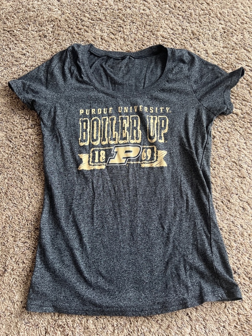"Boiler Up" Women's Black Short Sleeve Tee